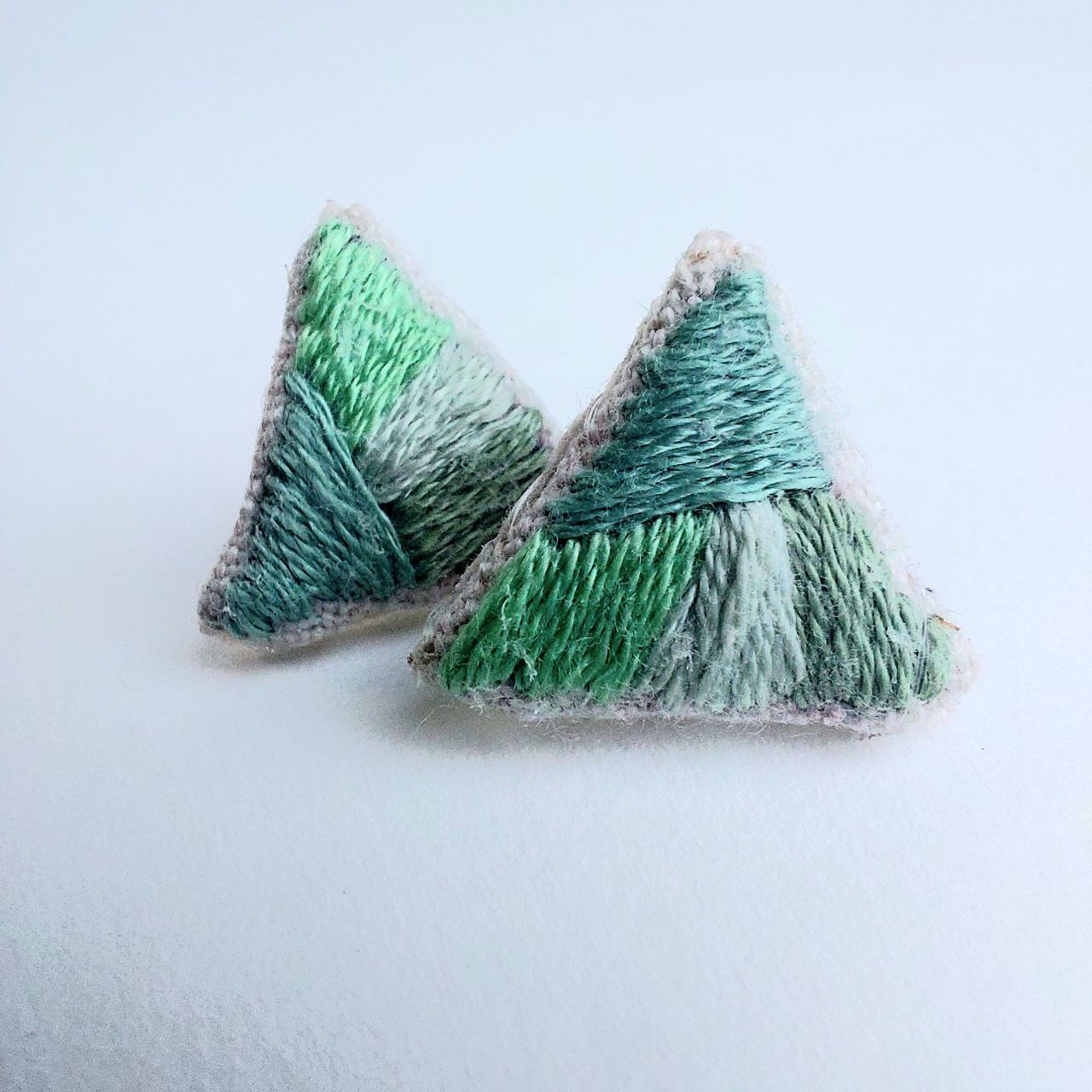 Earrings Triángulos de Menta