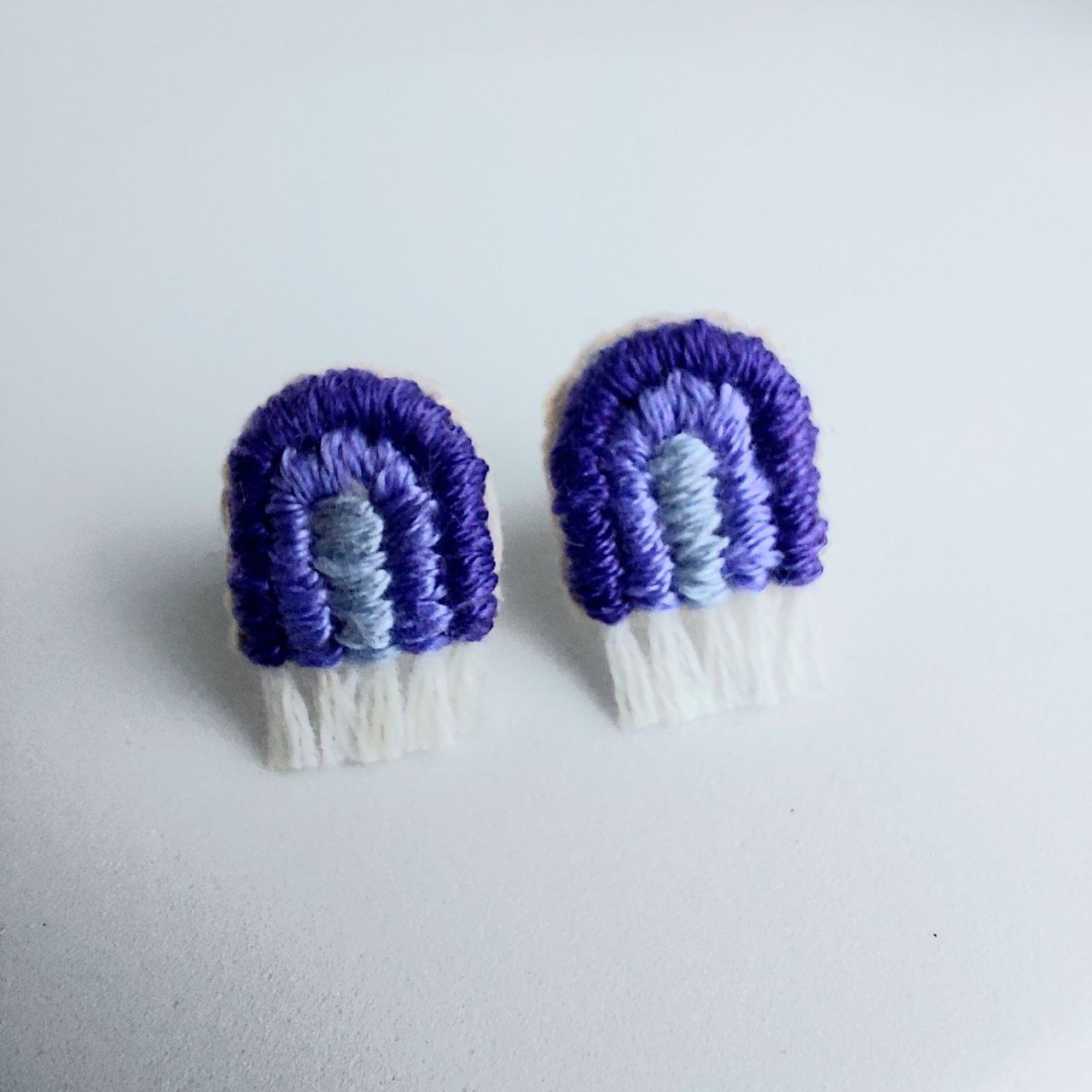 Earrings Purple Rainbow