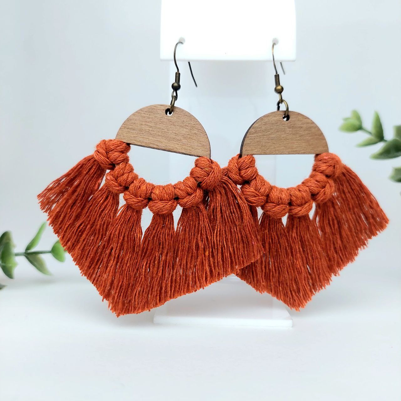 Orecchini Macramé Frange Boho