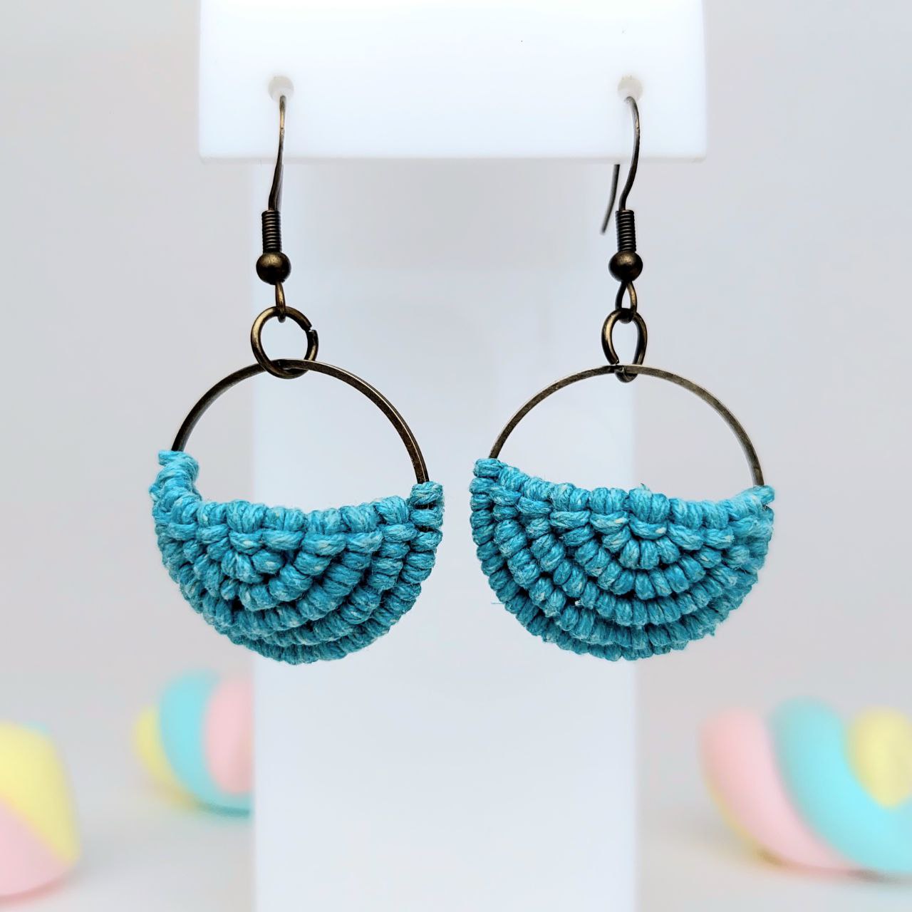 Orecchini Semiluna Turchese