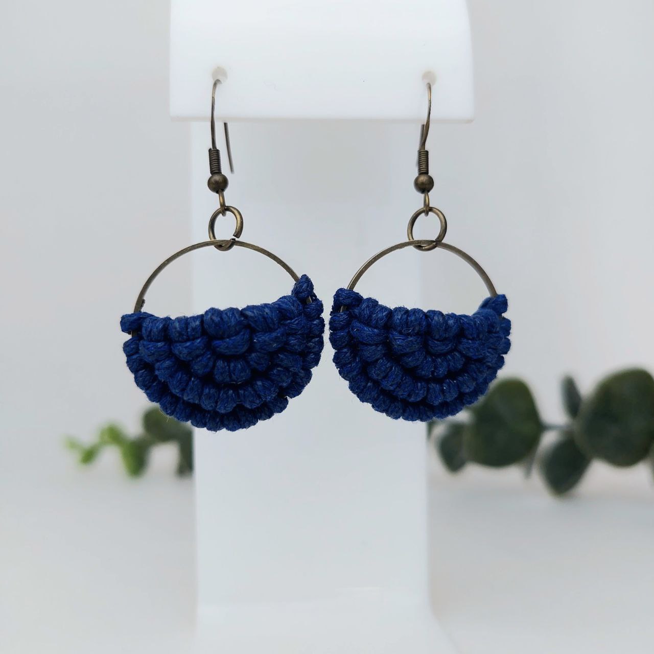 Orecchini Semiluna Blu